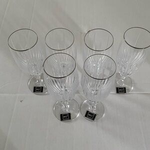 Mikasa Arctic Light Iced Tea Goblet 8.5” Set of 6 Elegant  Brand New